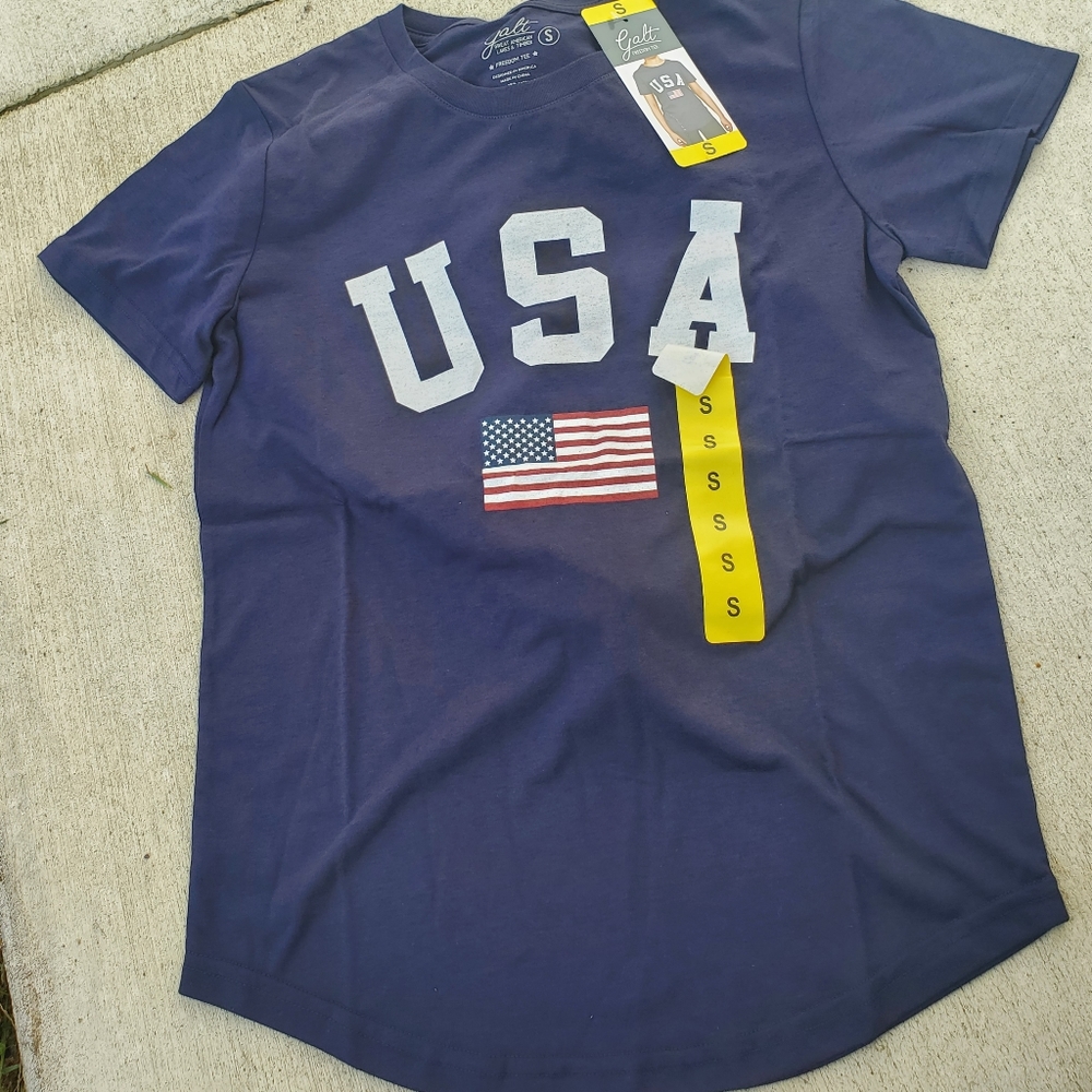 Womens USA Tee NEW July 4th